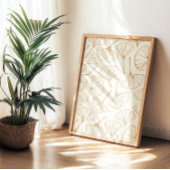 Poster Hand Drawn Ginkgo Japanese Boho Japandi Botanical