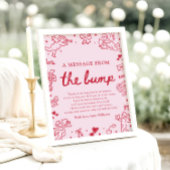 Poster Hand Drawn Valentine A Message From The Bump Sign