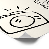 Poster Hand Drawn Vintage Whimsical Wedding Seating Chart (Coin)