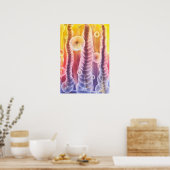 Poster Hand Painted Abstract Fantasy Artwork (Cuisine)