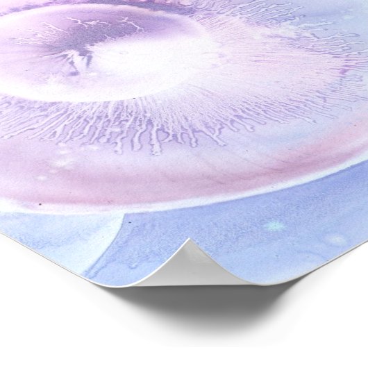 Poster Hand Painted Abstract Light Pastel Gouache Art (Coin)