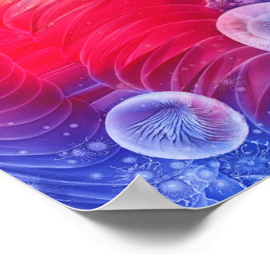 Poster Hand Painted Abstract Sunshine Glow Artwork (Coin)