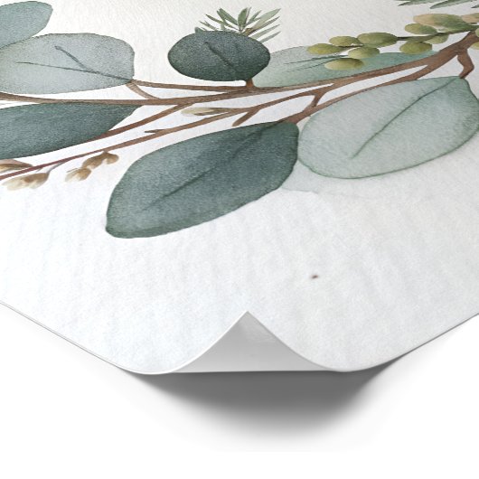 Poster Hand-Painted Botanical (Coin)