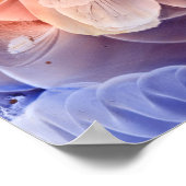 Poster Hand Painted Fantasy Floral Art Glowing Abstract (Coin)