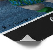 Poster Hand Painted Scottish Raccoon Clan Lamont (Coin)