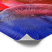 Poster Hand Painted Vibrant Abstract Gouache Art (Coin)