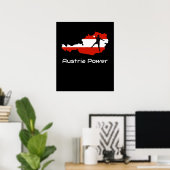 Poster Handball - Austria Power Austria Shirt (Bureau à domicile)
