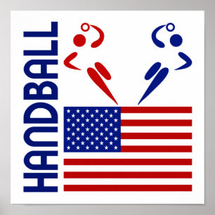 Poster Handball États-Unis