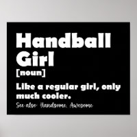 Handball Girl Funny Dictionary Définition