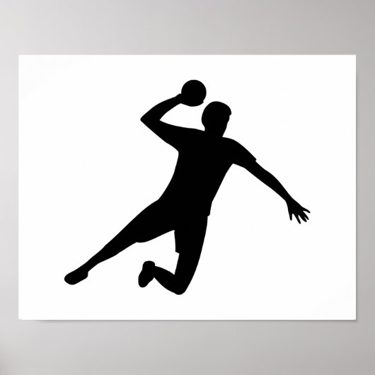 Poster Handball player (Devant)