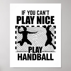 Poster Handballeur  Cadeaux d'instructeur de handball