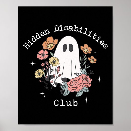 Poster Handicap caché Invisible Autisme Awar (Devant)