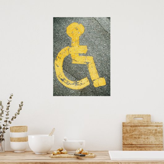 Poster Handicapé (Cuisine)
