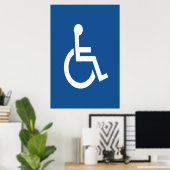 Poster Handicapé (Bureau à domicile)