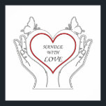 Poster Handle With Love<br><div class="desc">Show your love and care with this "Handle With Love" t-shirt — the perfect gift for someone special or a thoughtful reminder for yourself. Made with soft, breathable fabric, this shirt is designed to keep you comfortable while spreading a message of kindness, warmth, and affection. Whether you're gifting it to...</div>