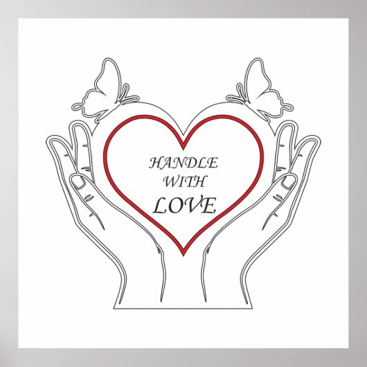 Poster Handle With Love (Devant)