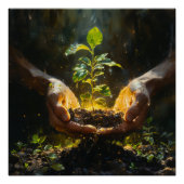 Poster Hands Holding Hope (Devant)