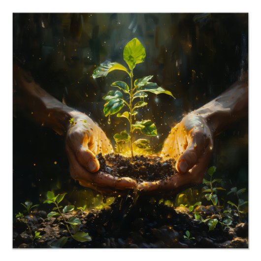 Poster Hands Holding Hope (Devant)