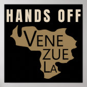 Poster Hands Off Venezuela (Devant)