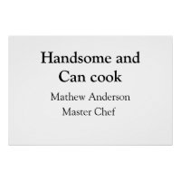 Handsome et peut cuisiner ajouter nom maître chef 