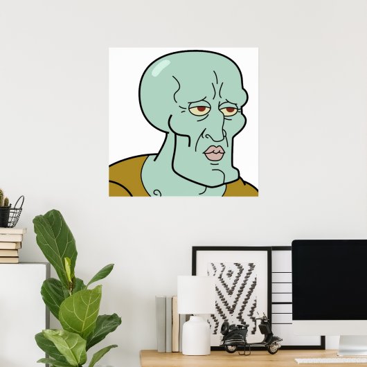 Poster Handsome Squidward TShirt (Bureau à domicile)