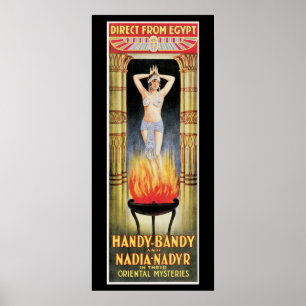 Poster Handy Bandy et Nadia Nadyr Vintage Magic Act