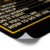 Poster Handyman Graphique des prix Entrepreneur Taux hora (Coin)