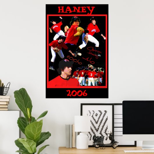 Poster Haney Baseball (Bureau à domicile)