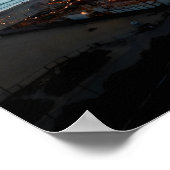 Poster Hang Glider Soaring Over Coastal Ferris Wheel (Coin)