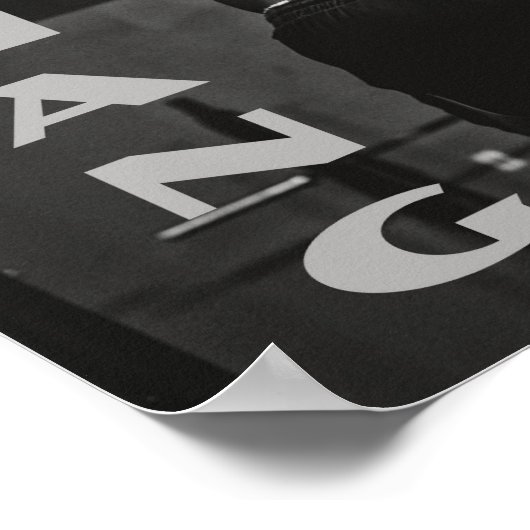 Poster Hang Tough Muscle Man Entraînement Gym (Coin)