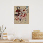 Poster Hangakujo, Female Samurai vers 1885 (Cuisine)