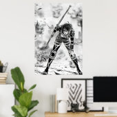 Poster Hange Zoe Artwork Attack sur Titan (Bureau à domicile)
