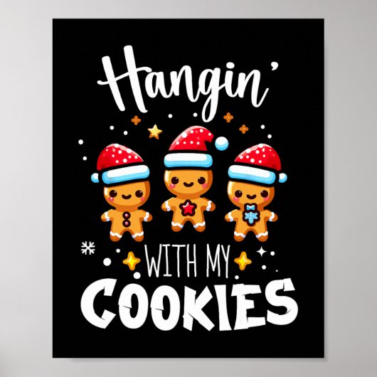 Poster Hangin Avec Mes Cookies Gingerbread Noël Match (Devant)