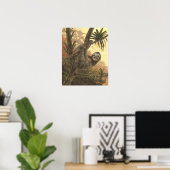 Poster Hangin' In There - trois tots Sloth (Bureau à domicile)