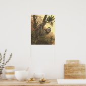 Poster Hangin' In There - trois tots Sloth (Cuisine)