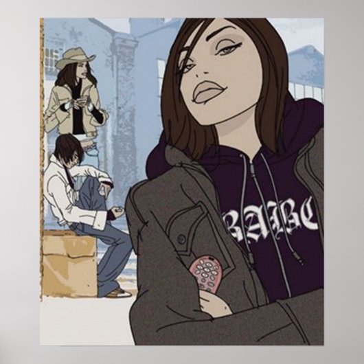 Poster Hangin Out #1 (Devant)