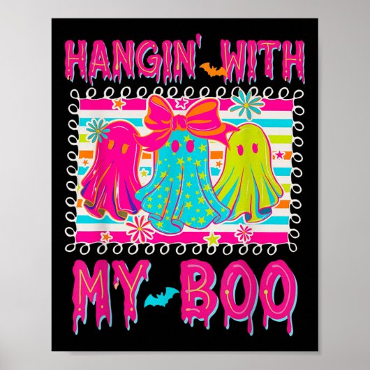 Poster Hanging Avec Mes Boos Soky Halloween Disco Ghost W (Devant)