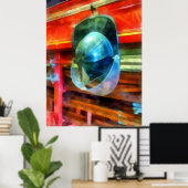 Poster Hanging on Fire Truck (Bureau à domicile)