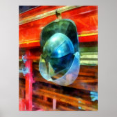 Poster Hanging on Fire Truck (Devant)