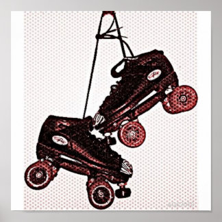 Poster Hanging Patins Pop Art Dubbed