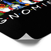 Poster Hanging With My Gnomies Funny Gnome Friend Christm (Coin)