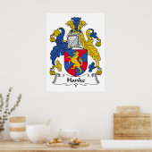 Poster Hanke Family Crest (Cuisine)