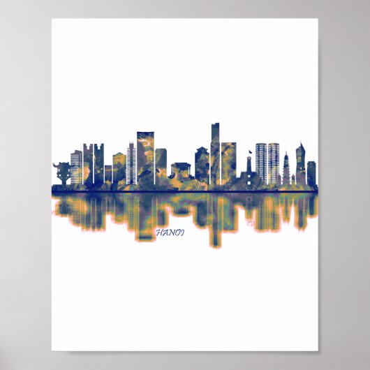 Poster Hanoï Skyline (Devant)