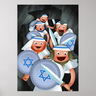 Poster Hanoukka et le Maccabees