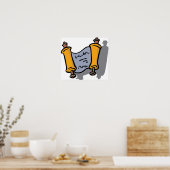Poster Hanoukka Scroll (Cuisine)