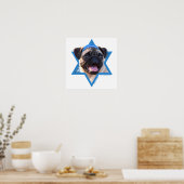 Poster Hanoukka Star of David - Carlin (Cuisine)