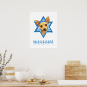 Poster Hanoukka Star of David - Chihuahua (Cuisine)