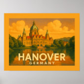 Poster Hanover Germany City Art (Devant)