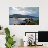 Poster Hans Gude La Jetty à Feste près de Moss (Bureau à domicile)