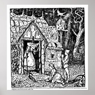 Poster Hansel et Gretel, l'affiche du livre de la fée ble